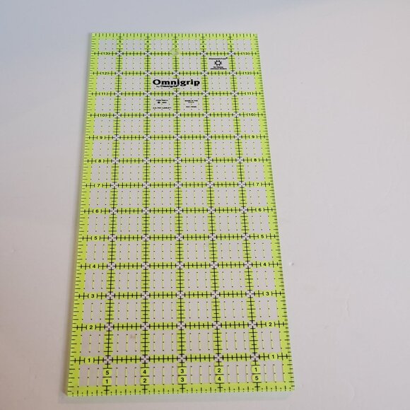 Omnigrip by Omnigrid The Non-Slip Quilt Ruler Neon 6''x14'' RN164 2003 USA - Picture 1 of 4